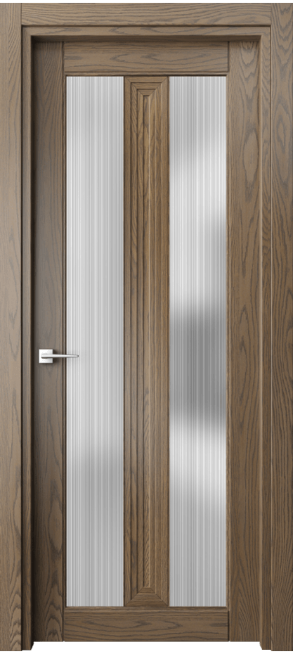 Межкомнатная дверь Эго 6122 Дуб мраморный Сатинированное стекло "Дождь" Цена 176760 сом | Volhovec