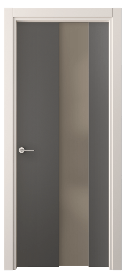 Межкомнатная дверь Фридом 4226 ПЭТ графитовый Сатинированное бронзовое стекло, триплекс Цена 48190 сом | Volhovec