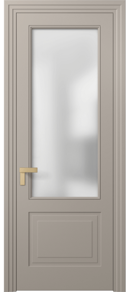 Межкомнатная дверь Рокка 8352 Матовый бисквитный Сатинированное стекло Цена 120701 сом | Volhovec