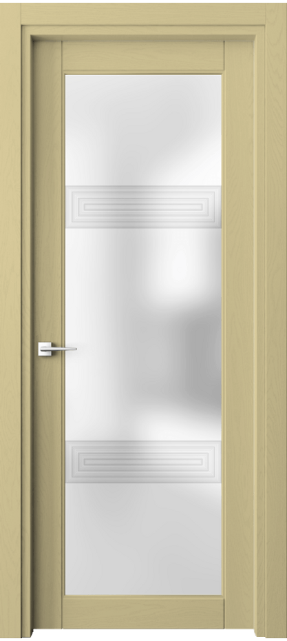 Межкомнатная дверь Эго 6112 Дуб белоснежный Сатинированное стекло "3Д" Цена 230050 сом | Volhovec