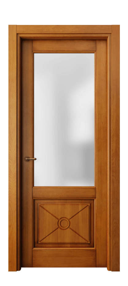 Межкомнатная дверь Тоскана Литера 6362 Бук светлый с патиной Сатинированное стекло Цена 178941 сом | Volhovec