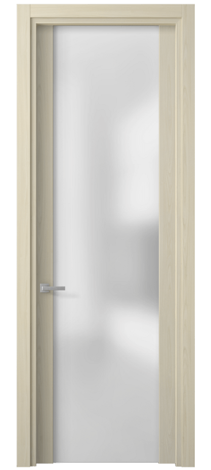 Межкомнатная дверь Планум 4114 Молочный ясень Сатинированное стекло Цена 49940 сом | Volhovec