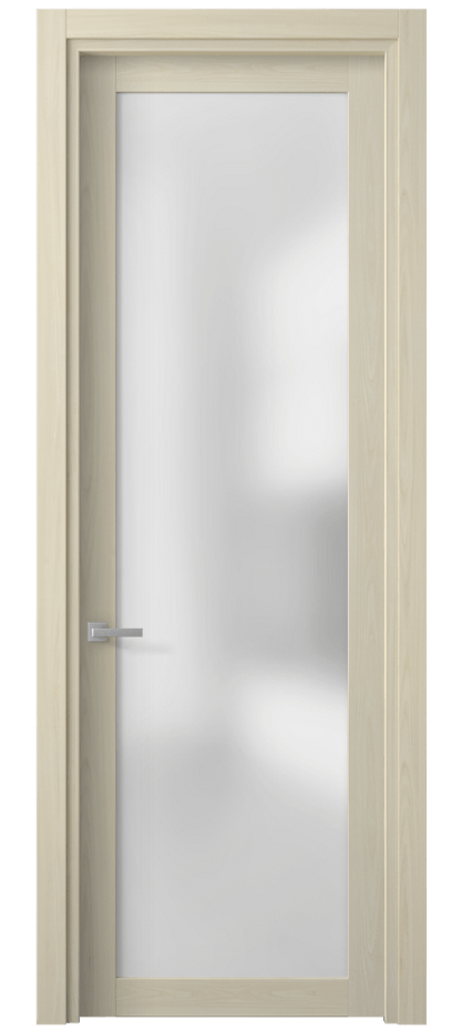 Межкомнатная дверь Планум 2102 Молочный ясень Сатинированное стекло Цена 43420 сом | Volhovec