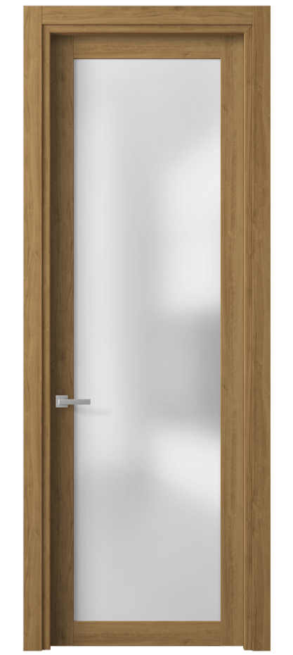Межкомнатная дверь Планум 2102 Грецкий орех Сатинированное стекло Цена 43420 сом | Volhovec