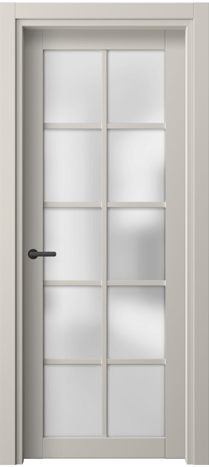 Межкомнатная дверь Нео 2106 ПЭТ светло-серый Сатинированное стекло Цена 45050 сом | Volhovec