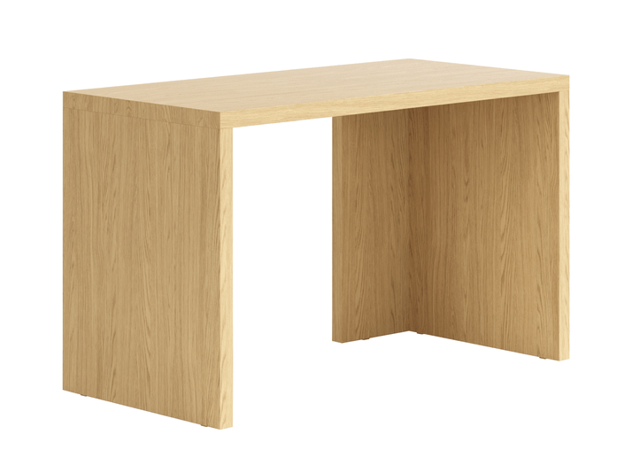Мебель Стол Модуле письменный с двумя опорами. Цвет Ванильный дуб. Материал Ламинатин. Коллекция Стол Модуле письменный с двумя опорами. Картинка.