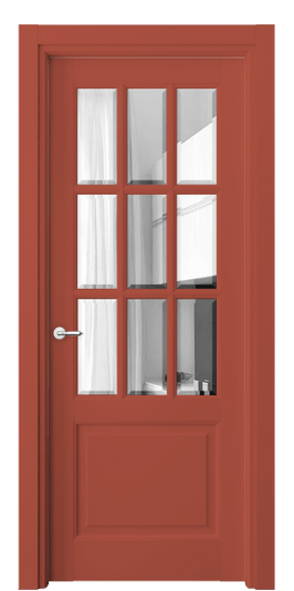 Дверь межкомнатная 6312 NCS S 3040-Y80R. Цвет NCS NCS S 3040-Y80R. Материал Гладкая эмаль. Коллекция Тоскана Грильято. Картинка.