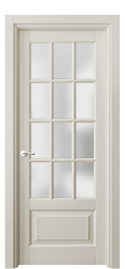 Дверь межкомнатная 0728 ДОС САТ. Цвет Дуб облачный серый. Материал Массив дуба эмаль. Коллекция Лигнум. Картинка.