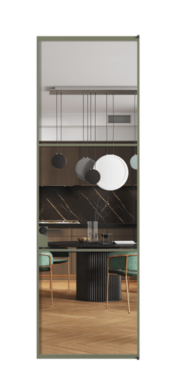 Межкомнатная дверь АЛПЛ040.03 Crystalvision АОТ. Цвет Алюминий оливковый тёмный. Материал Алюминий в эмали. Коллекция Формато. Фото. Дверь межкомнатная АЛПЛ040.03 Crystalvision АОТ. Цвет Алюминий оливковый тёмный. Материал Алюминий в эмали. Коллекция Формато. Картинка.