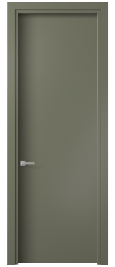Дверь межкомнатная 0010 МОТ. Цвет Матовый оливковый тёмный. Материал Гладкая эмаль. Коллекция Планум. Картинка.