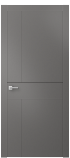 Дверь межкомнатная 8056 МКЛС. Цвет Матовый классический серый. Материал Гладкая эмаль. Коллекция Линия. Картинка.