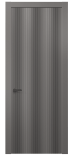 Дверь межкомнатная 8621 МКЛС. Цвет Матовый классический серый. Материал Гладкая эмаль. Коллекция Дюна. Картинка.