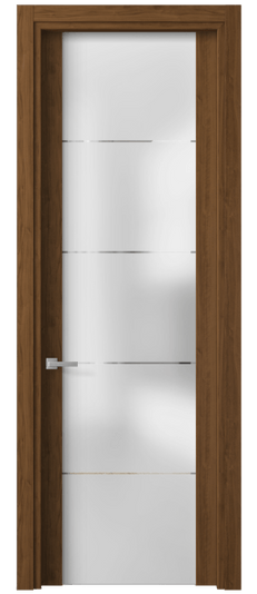 Дверь межкомнатная 4114 ЛОР ГРА. Цвет Лесной орех. Материал Ламинатин. Коллекция Планум. Картинка.