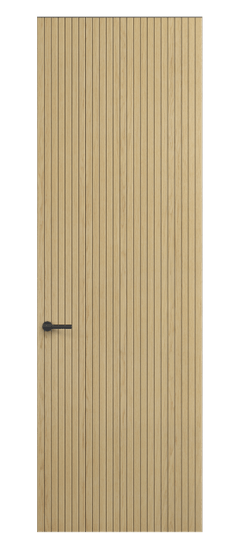 Дверь межкомнатная 0019 ДБН. Цвет Дуб натур. Материал Шпон ценных пород. Коллекция Селект. Картинка.