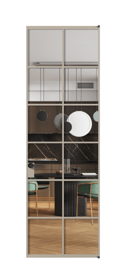 Межкомнатная дверь АЛПЛ040.05 Crystalvision АБСК. Цвет Алюминий бисквитный. Материал Алюминий в эмали. Коллекция Формато. Фото. Дверь межкомнатная АЛПЛ040.05 Crystalvision АБСК. Цвет Алюминий бисквитный. Материал Алюминий в эмали. Коллекция Формато. Картинка.