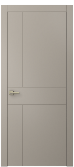 Дверь межкомнатная 8056 МБСК. Цвет Матовый бисквитный. Материал Гладкая эмаль. Коллекция Линия. Картинка.