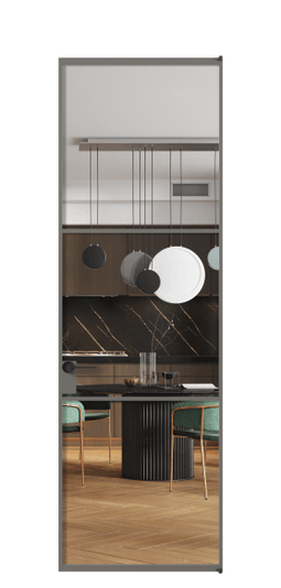 Межкомнатная дверь АЛПЛ040.03 Crystalvision АКЛС. Цвет Алюминий классический серый. Материал Алюминий в эмали. Коллекция Формато. Фото. Дверь межкомнатная АЛПЛ040.03 Crystalvision АКЛС. Цвет Алюминий классический серый. Материал Алюминий в эмали. Коллекция Формато. Картинка.