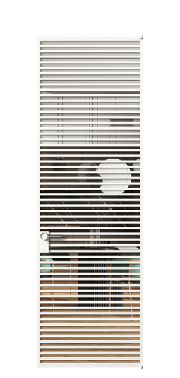 Дверь межкомнатная АЛПЛ040.06 Crystalvision БЕЛ. Цвет Алюминий Белый. Материал Алюминий. Коллекция Формато. Картинка.