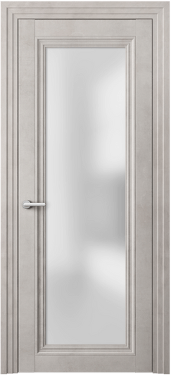 Дверь межкомнатная 2502 ЛСЕ САТ. Цвет Леон серебро. Материал Технофойл Ламинатин. Коллекция Центро. Картинка.