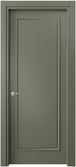 Дверь межкомнатная 8101 МОТ. Цвет Матовый оливковый тёмный. Материал Гладкая эмаль. Коллекция Париж. Картинка.