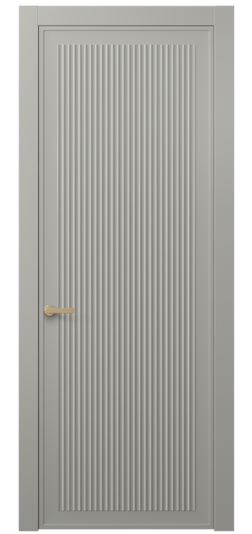 Дверь межкомнатная 8642 МНСР . Цвет Матовый нейтральный серый. Материал Гладкая эмаль. Коллекция Альба. Картинка.