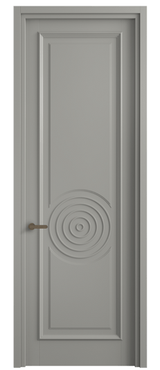 Дверь межкомнатная 6709 МНСР . Цвет Матовый нейтральный серый. Материал Гладкая эмаль. Коллекция Шарм. Картинка.