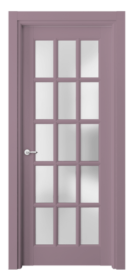 Дверь межкомнатная 6311 Пастельно-фиолетовый RAL 4009. Цвет RAL Пастельно-фиолетовый RAL 4009. Материал Гладкая эмаль. Коллекция Тоскана Грильято. Картинка.