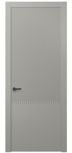 Дверь межкомнатная 8627 МНСР . Цвет Матовый нейтральный серый. Материал Гладкая эмаль. Коллекция Дюна. Картинка.