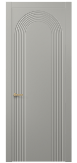 Дверь межкомнатная 8648 МНСР. Цвет Матовый нейтральный серый. Материал Гладкая эмаль. Коллекция Альба. Картинка.