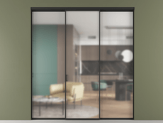 Перегородка Формато внутри проёма 3 створки