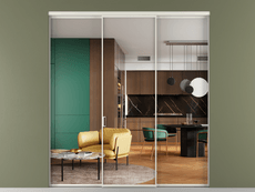 Перегородка Формато внутри проёма 3 створки